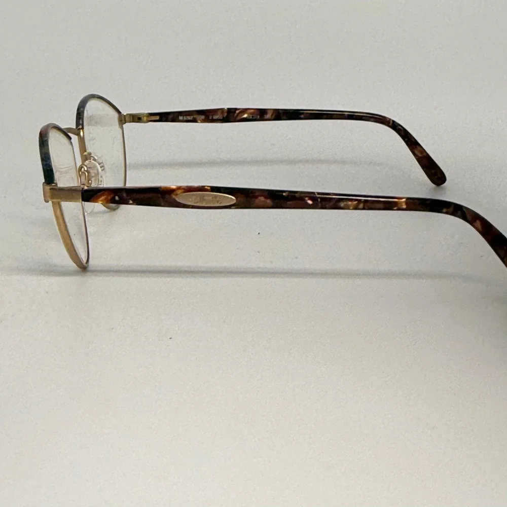 Silhouette M 6262 Gold Tortoise Cat Eye Eyeglass Frames Austria 55-18-130